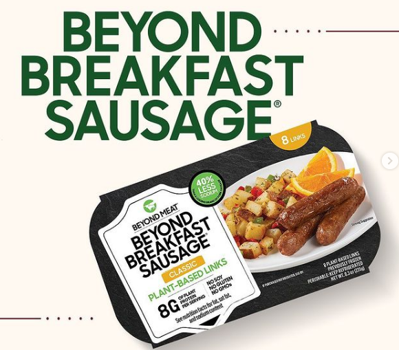 A package of plant-based sausage. Food Trends: These Are The Foods Of The Future